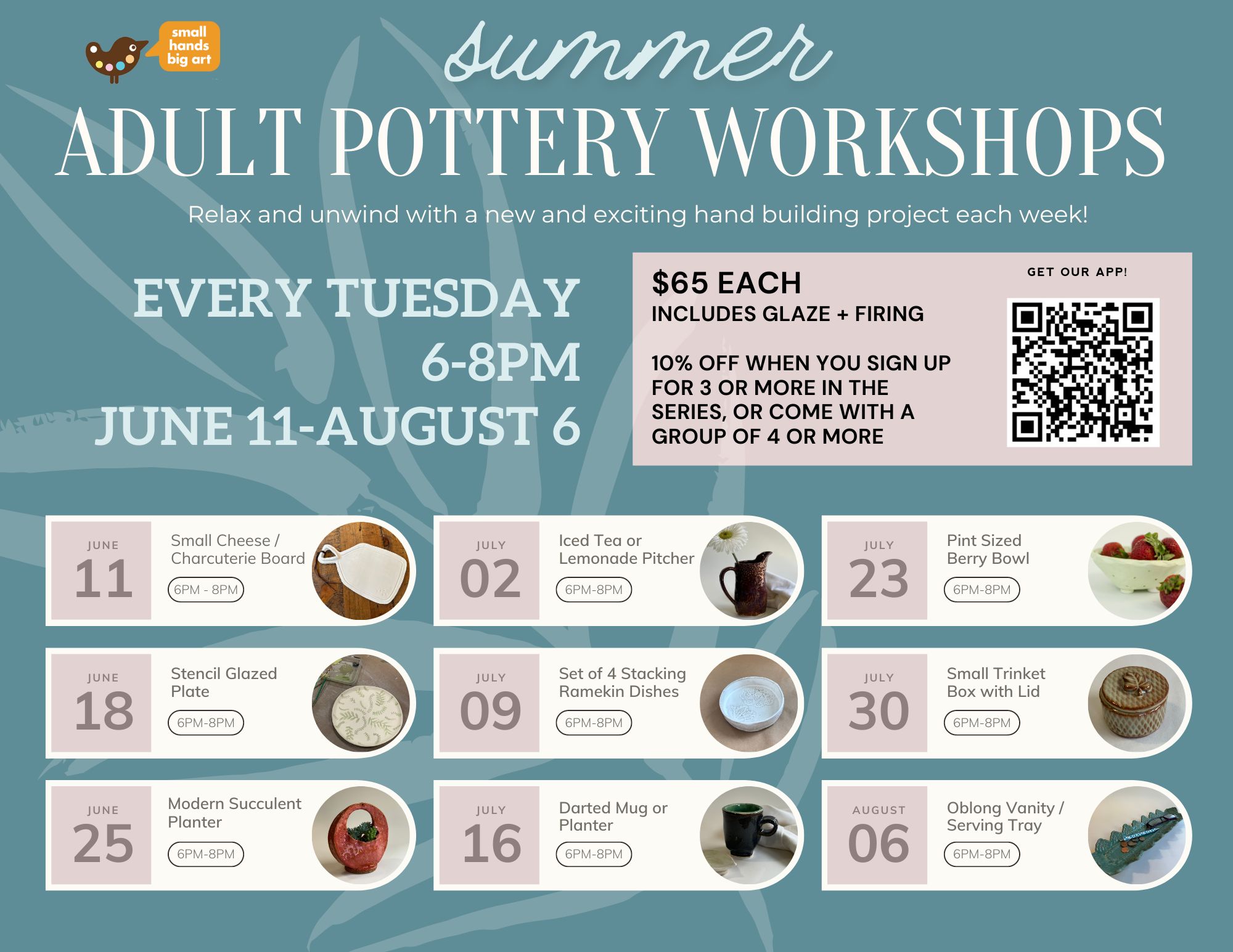 Adult Pottery Classes Charlotte